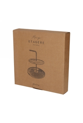 Jens Living Mango Etagere Naturel 25x25x19cm 1stuks