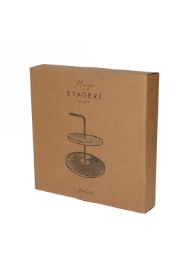 Jens Living Mango Etagere Zwart 25x25x19cm 1stuks