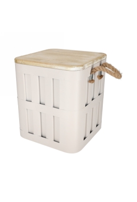 Jens Living Opbergbox Daan Grijs 30x30x34.5cm 1stuks