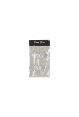 Jens Living Papieren Rietjes Disco set van 8stuks 3x0.6x19.7cm 1stuks