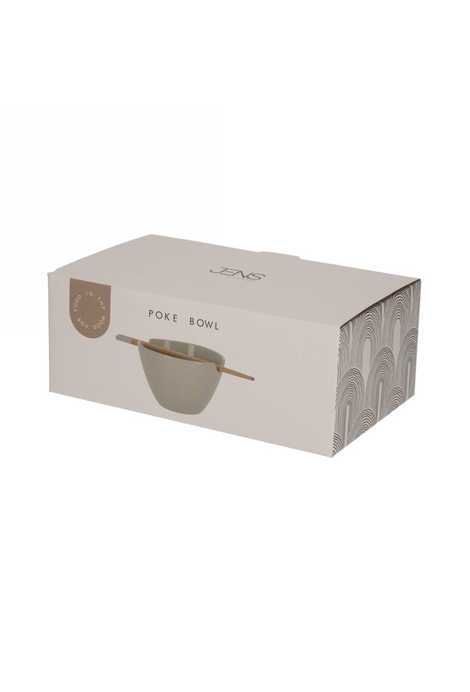 Jens Living Poke Bowl Stone 24x13.5x8.5cm 1stuks