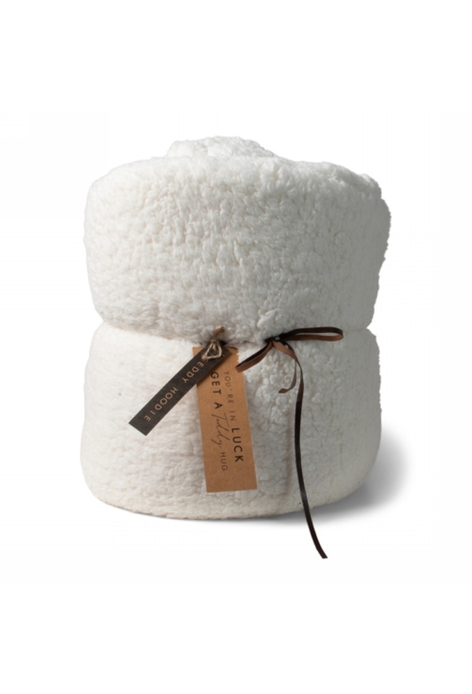 Jens Living Teddy Hoodie Wit 110x110x130cm 1stuks