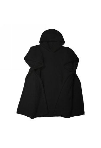 Jens Living Teddy Hoodie Zwart 110x110x130cm 1stuks