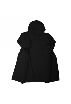 Jens Living Teddy Hoodie Zwart 110x110x130cm 1stuks