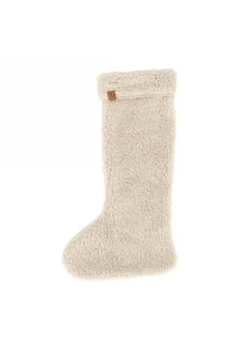 Jens Living Teddy Kerstsok Taupe 29x47x4cm 1stuks