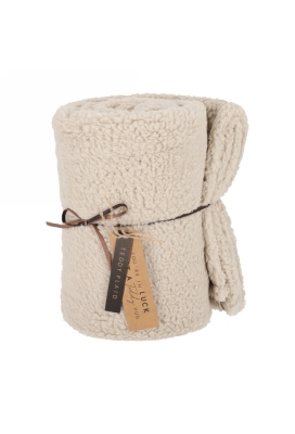 Jens Living Teddy Plaid Taupe 160x120x0.5cm 1stuks
