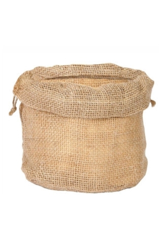 Jutezakje Met Bodem & Koord Naturel 23x23x35cm 6stuks