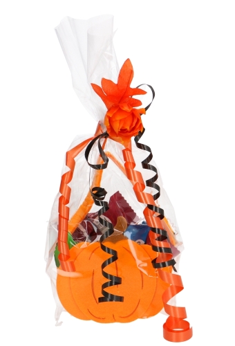 Kado Decoratie Kamelia Bloem & Blad Oranje & IJzerdraad 5x13cm 12stuks