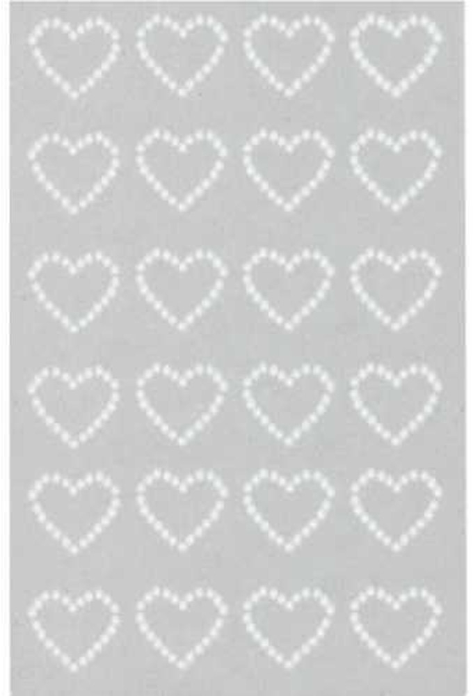 Kado Sticker Parel Hartje 18mm 24stuks