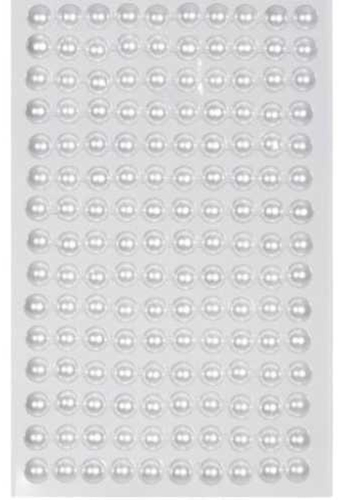 Kado Sticker Witte Parel 10mm 96stuks