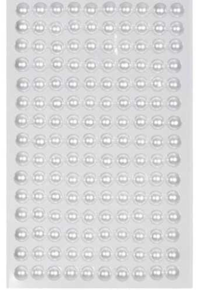 Kado Sticker Witte Parel 10mm 96stuks