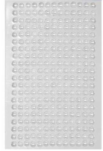 Kado Sticker Witte Parel 6mm 247stuks