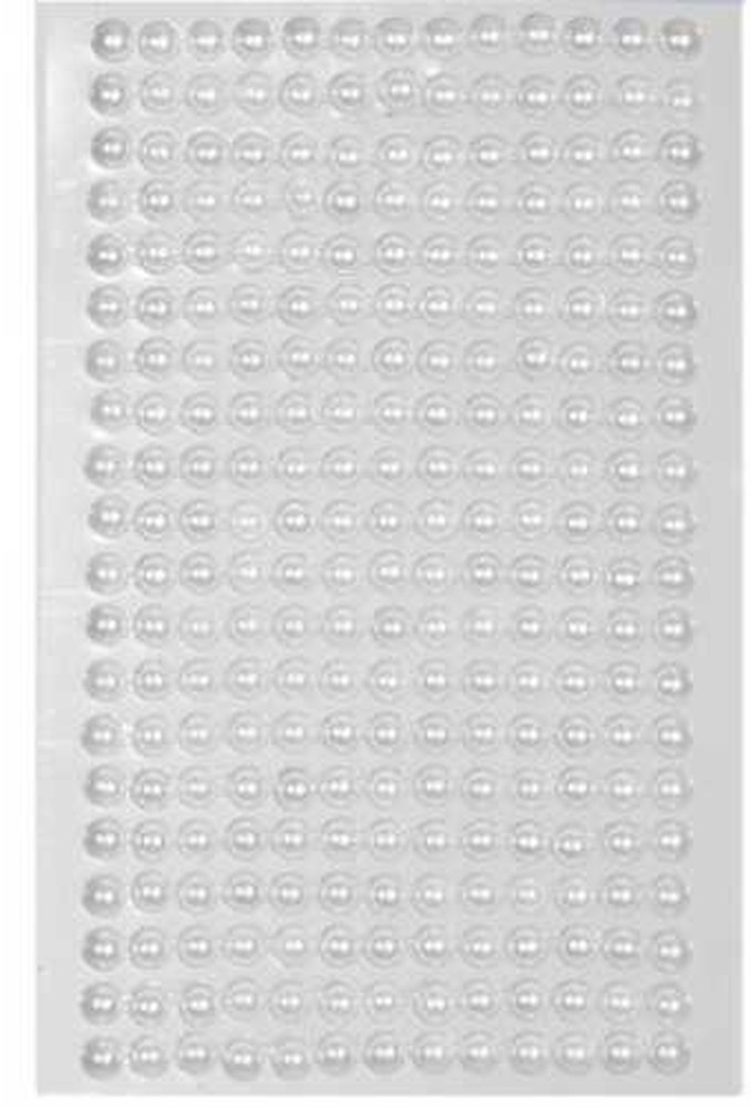Kado Sticker Witte Parel 6mm 247stuks