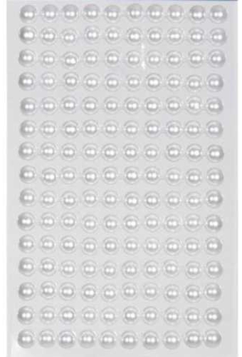 Kado Sticker Witte Parel 8mm 150stuks