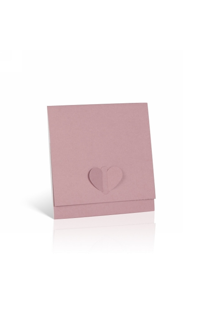 Kadobon & Envelop Love Soft Liliac 12.5x12.5cm 10stuks