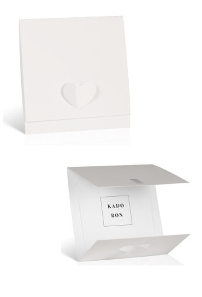 Kadobon & Envelop Love Wit 12.5x12.5cm 10stuks