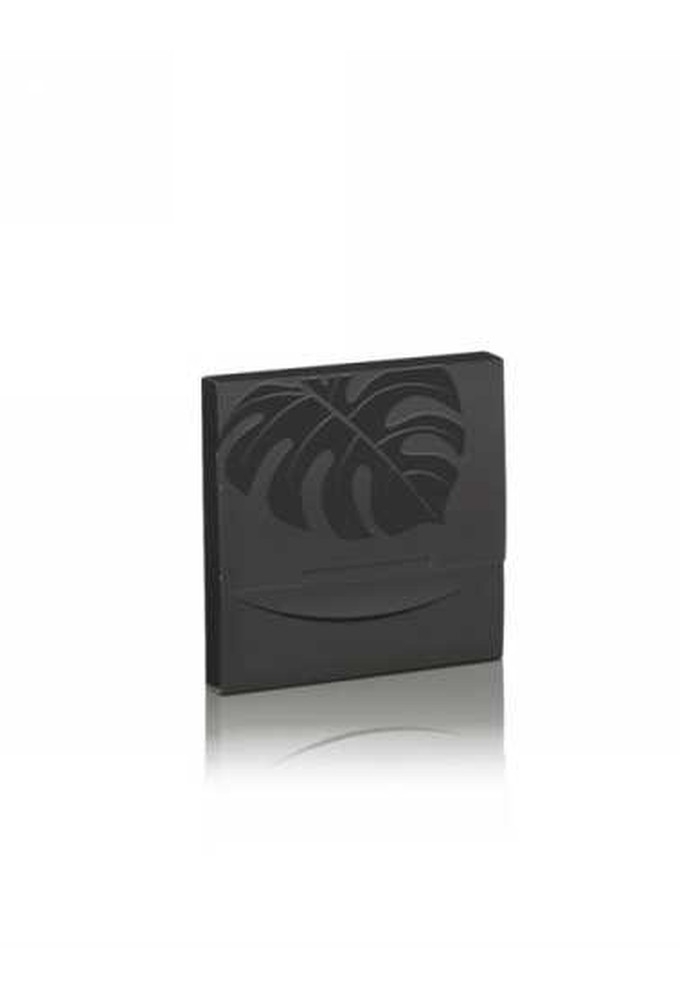 Kadobon & Kadodoosje Closed Structure Big Leaf Black 12x12x1.5cm 10stuks