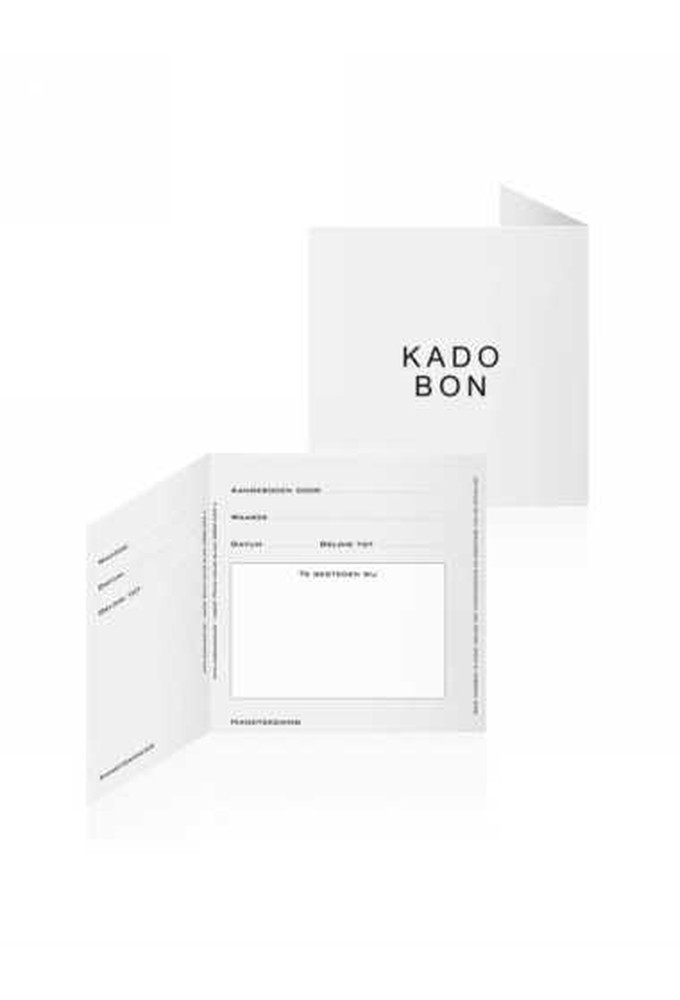 Kadobon & Kadodoosje Closed Structure Big Leaf Black 12x12x1.5cm 10st