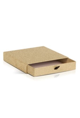 Kadobon & Ladeschuif Kadodoos Primo Goud Glitter 14.5x14.5x3cm 5stuks