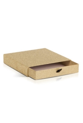 Kadobon & Ladeschuif Kadodoos Primo Goud Glitter 14.5x14.5x3cm 5stuks