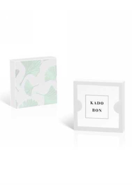 Kadobon + Kadodoosje Bene Ginko Mint 12x12x3cm 10stuks