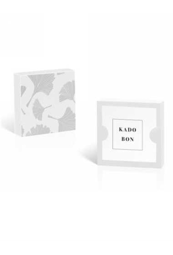 Kadobon + Kadodoosje Bene Ginko White 12x12x3cm 10stuks