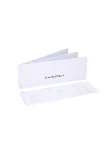 Kadobon 21x9.8 Wit met Controle nummer 25 stuks