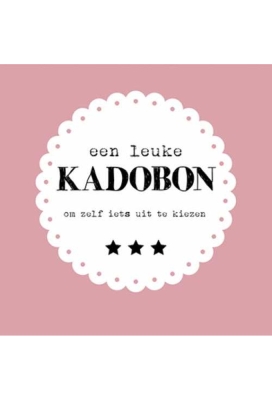 Kadobon Old Pink + Envelop 12x12cm 12stuks