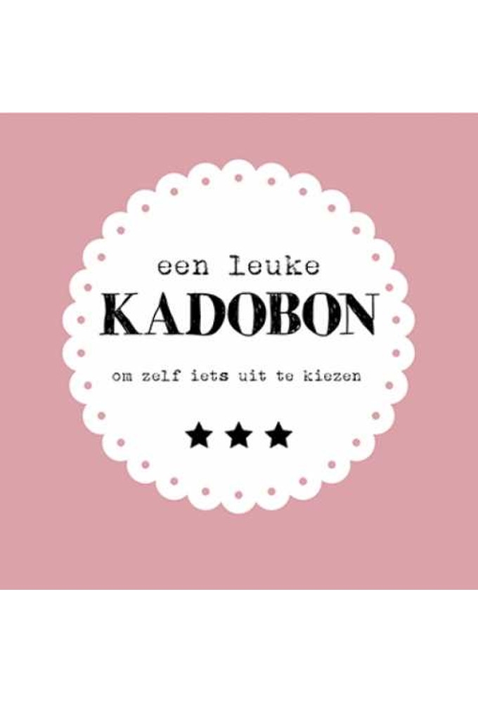 Kadobon Old Pink + Envelop 12x12cm 12stuks