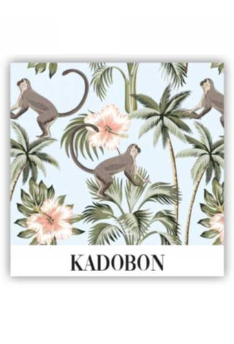 Kadobon Oloha & Monkey + Envelop 12x12cm 12stuks