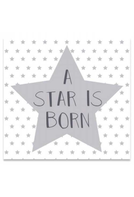 Kadobon Silver Star + Envelop 12x12cm 12stuks
