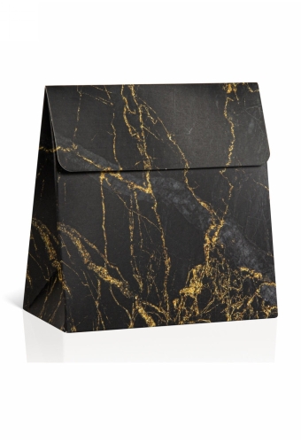 Kadobonnen + Kadozakje Manhattan Marble Black & Gold 14.5x6x14 10stuks