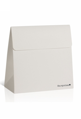 Kadobonnen + Kadozakje Manhattan Surprise White 14.5x6x14.5cm 10stuks