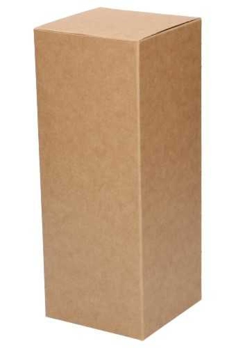 Kadodoos Dozza Glad Naturel Rechthoekig 10x10x25cm 400gram 10stuks