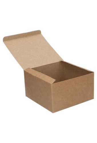 Kadodoos Dozza Glad Naturel Rechthoekig 400gram 14x14x8cm 10stuks