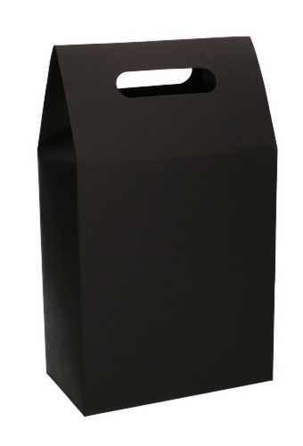 Kadodoos Flores Met Handgreep Hoog Model Zwart & Tape 16x9x26cm 10st