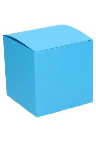Kadodoosjes KrabBOX Gerecycled Blauw 12x12x12cm 25stuks op is op