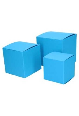 Kadodoosjes KrabBOX Gerecycled Blauw 12x12x12cm 25stuks op is op