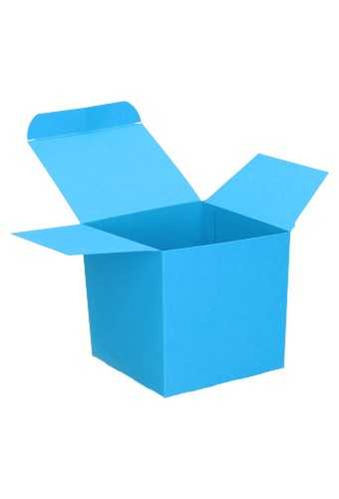 Kadodoosjes KrabBOX Gerecycled Blauw 12x12x12cm 25stuks op is op