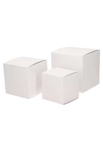 Kadodoosjes KrabBOX Gerecycled Wit 8x8x8cm 25stuks OP IS OP