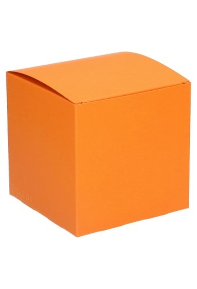 Kadodoosjes KrabBOX Gerecycled Oranje10x10x10cm 25stuks OP IS OP