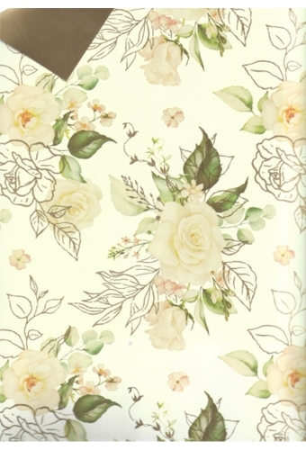 Kadofolie Dubbelzijdig Roze Creme & Goud Mat Metallic 70cm x 40meter