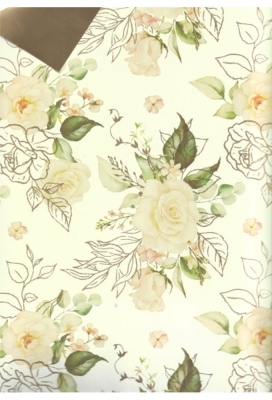 Kadofolie Dubbelzijdig Roze Creme & Goud Mat Metallic 70cm x 40meter