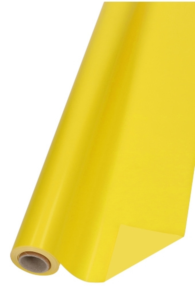 Kadofolie Geel Mat Dubbelzijdig 70cm x 50meter 40mu