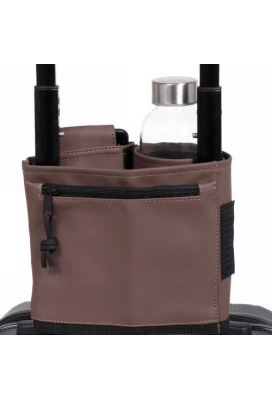 Trolley Trolley Bottle Sleeve Dull PU Taupe 1 stuk