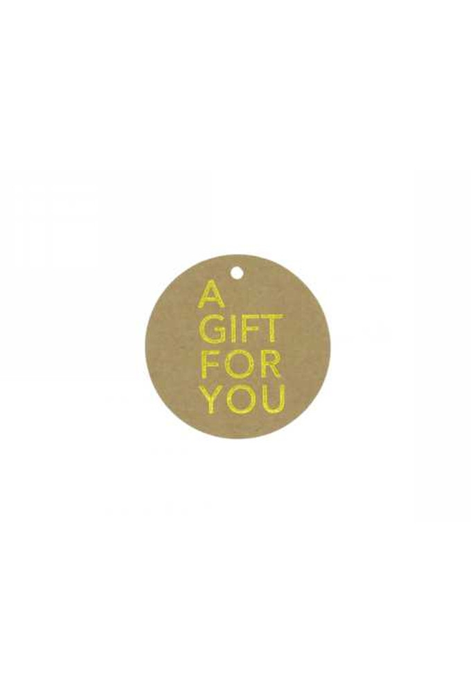 Kadokaartje Kraft A Gift For You Goud 5cm 50stuks