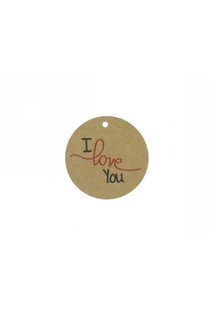Kadokaartje Kraft I Love You 5cm 50stuks