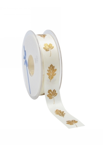 Kadolint Herfst Bladeren Champagne & Koper 23mm x 25meter