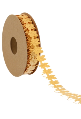 Kadolint Herfst Bladeren Dark Creme 20mm x 14 meter