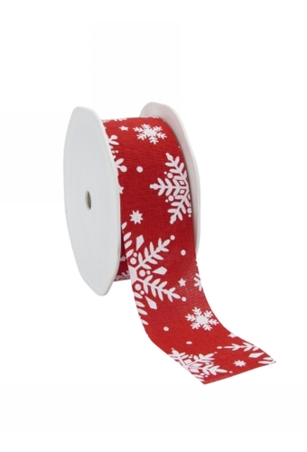 Kadolint Naturel Snow Wit & Rood 38mm x 15meter